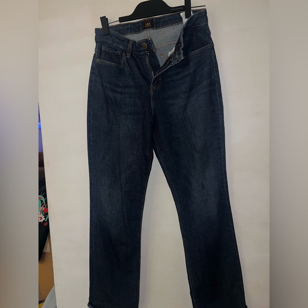 Lee Blue Straight Leg Jeans Classic Style